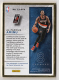 AL-FAROUQ AMINU 2015-16 Panini Luxe Basketball GOLD FRAME AUTOGRAPH (Portland Trailblazers) Extremely Rare Insert NBA Collectible Basketball Trading Card #04/10