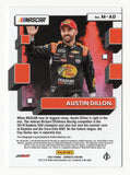 Austin Dillon MONIKERS AUTOGRAPH Red Parallel Trading Card - Autographed masterpiece capturing the intensity of NASCAR racing.