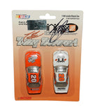 Autographed 1999 Tony Stewart #20 Habitat for Humanity Rookie Two-Car Set featuring Action 1/64 scale NASCAR diecast cars personally signed by Tony Stewart. This collectible celebrates Stewart’s memorable rookie season and includes a Certificate of Authenticity, making it an exciting addition for Smoke fans and NASCAR memorabilia collectors.