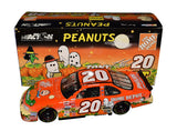 Autographed 2002 Tony Stewart #20 It's the Great Pumpkin Charlie Brown Action 1/24 scale NASCAR diecast featuring an authentic Tony Stewart signature and colorful Peanuts Halloween-themed racing graphics. This memorable special paint scheme makes a great gift for Tony Stewart fans, NASCAR collectors, and Charlie Brown enthusiasts.