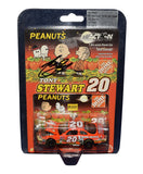 Autographed 2002 Tony Stewart #20 Peanuts It’s The Great Pumpkin, Charlie Brown Action 1/64 scale NASCAR diecast car featuring a colorful Halloween and Peanuts-themed racing design with Tony Stewart’s signature. This collectible includes a Certificate of Authenticity and is ideal for Smoke fans, NASCAR collectors, and Charlie Brown enthusiasts.