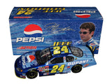 Autographed 2003 Jeff Gordon #24 Pepsi Shards Racing Talladega RCCA Club Car Bank 1/24 scale NASCAR diecast car featuring authentic signature, vibrant special paint scheme, and limited edition numbering #1361 of 1,524 produced.