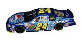 Autographed 2004 Jeff Gordon #24 Pepsi Racing Shards Talladega Winner's Circle 1/24 scale NASCAR diecast car featuring authentic signature, colorful special paint scheme, and strong collector appeal for racing memorabilia enthusiasts.