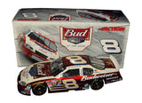 Autographed 2005 Dale Earnhardt Jr. #8 Budweiser Born on Date February 17th Duel at Daytona Action 1/24 scale NASCAR diecast featuring an authentic Dale Jr. signature, classic red Budweiser graphics, and special Daytona detailing. A great gift for Dale Earnhardt Jr. fans and racing memorabilia collectors.