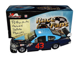 Autographed 2008 Richard Petty #43 Burnside's DeSoto Plymouth Race Fans Only Chrome Car 1/24 scale NASCAR diecast featuring an authentic signature, brilliant chrome finish, donor box, and premium collector craftsmanship. An outstanding collectible and thoughtful gift for Richard Petty fans.