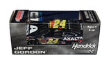 Jeff Gordon signed 2015 #24 Axalta Flames NASCAR diecast car in 1/64 scale by Action, featuring a striking Hendrick Motorsports flame-themed racing design. This autographed collectible includes a COA and makes a great gift for Jeff Gordon fans, #24 enthusiasts, NASCAR autograph collectors, and Axalta racing memorabilia collectors.