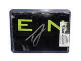 Autographed 2022 Ty Gibbs #19 He Gets Us race-used composite sheet metal from his Portland NASCAR car. This signed collectible is roughly the size of a standard trading card, fits inside a plastic toploader for protection and display, and includes a certificate of authenticity.