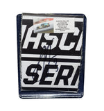 Displayed autographed Austin Dillon #3 BREZTRI Atlanta race-used composite sheet metal featuring NASCAR Cup Series decal graphics and visible racing wear. Housed inside a protective plastic toploader, this trading-card-size collectible makes a great gift for Austin Dillon fans and NASCAR memorabilia collectors.