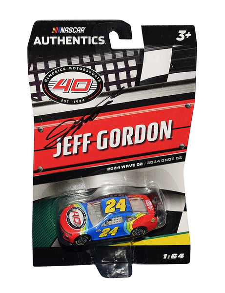 Jeff Gordon Signed 2024 #24 Hendrick 40th Anniversary 1/64 Diecast