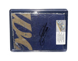 Displayed autographed Shane van Gisbergen #97 SafetyCulture composite NASCAR sheet metal from the 2024 Kansas car with visible racing wear. Housed inside a protective plastic toploader, this trading-card-size collectible makes a great gift for SVG fans, Kansas Speedway enthusiasts, and racing memorabilia collectors.