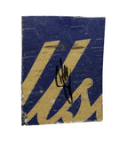 Autographed 2024 Shane van Gisbergen #97 SafetyCulture race-used composite NASCAR sheet metal from his Kansas Kaulig Racing car. This signed collectible is roughly the size of a standard trading card, fits inside a plastic toploader for protection and display, and includes a certificate of authenticity.