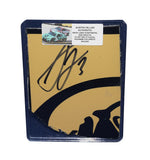 Displayed autographed Austin Dillon #3 Get Bio-Ethanol race-used composite NASCAR sheet metal from the 2025 Bristol RCR car with visible track wear. Housed inside a protective plastic toploader, this trading-card-size collectible makes a great gift for Austin Dillon fans and racing memorabilia collectors.