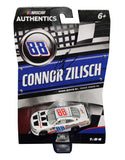 Autographed 2025 Connor Zilisch #88 WeatherTech Wave 01 NASCAR Authentics 1/64 scale Xfinity Series diecast featuring the distinctive WeatherTech sponsor design on his JR Motorsports Chevrolet. Hand-signed by Connor Zilisch and accompanied by a COA, this miniature car is an exciting collectible from his 2025 racing season.