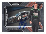 Brad Keselowski is featured on this autographed 2023 Panini Prizm Racing Victory Lane Bound NASCAR trading card. Showcasing the dynamic Victory Lane Bound insert design and Keselowski's signature, this collectible includes a Certificate of Authenticity and celebrates the 2012 NASCAR Cup Series champion and RFK Racing No. 6 Ford driver.