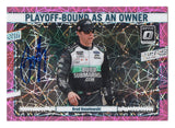 Vibrant Pink Velocity Prizm styling highlights this autographed Brad Keselowski 2024 Donruss Optic Racing NASCAR trading card. Featuring Keselowski's signature and individual serial number #68/79, this numbered collectible includes a Certificate of Authenticity and celebrates the 2012 NASCAR Cup Series champion and RFK Racing No. 6 Ford driver.