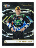 Carl Edwards autographed 2023 Panini Prizm Racing Personalities NASCAR trading card with Certificate of Authenticity. Featuring the signature of the celebrated NASCAR driver, this collectible card offers fans an exciting opportunity to own signed racing memorabilia honoring Edwards' achievements and popularity throughout his stock car racing career.