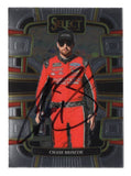 Autographed Chase Briscoe 2024 Panini Select Racing Grandstand trading card featuring the #14 Mahindra Tractors Stewart-Haas Racing NASCAR Cup Series car, showcasing premium design, detailed racing imagery, and clear signature, ideal for collectors looking to add a unique modern NASCAR insert.