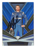 Distinctive Titanium styling and blue parallel accents showcase Chris Buescher on this autographed 2023 Panini Chronicles Racing NASCAR trading card. Individually serial numbered #099/199, this signed collectible features the RFK Racing No. 17 Ford driver's autograph and includes a Certificate of Authenticity for NASCAR memorabilia collectors.
