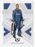 Distinctive Vertex styling showcases Chris Buescher on this autographed 2023 Panini Chronicles Racing NASCAR trading card. Featuring Buescher's signature and accompanied by a Certificate of Authenticity, this collectible celebrates the RFK Racing No. 17 Ford driver and his impressive achievements as a NASCAR Xfinity Series champion.