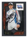 Front view of an autographed Connor Zilisch 2025 Panini Select Racing Numbers insert NASCAR trading card featuring the rising motorsports star and distinctive Numbers insert design. This signed racing collectible includes a Certificate of Authenticity and makes an exciting addition to any NASCAR memorabilia or autographed trading card collection.