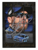 Autographed Dale Earnhardt Jr. 2016 Panini Torque Racing Shades NASCAR trading card featuring the distinctive Shades insert design. Individually serial numbered #135/199, this signed collectible includes a Certificate of Authenticity and celebrates the popular No. 88 Hendrick Motorsports Chevrolet driver and two-time Daytona 500 champion.