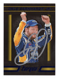 Autographed Dale Earnhardt Jr. 2016 Panini Torque Racing Xfinity Win Blue NASCAR trading card featuring distinctive blue parallel styling. Individually serial numbered #039/125, this signed collectible includes a Certificate of Authenticity and celebrates Earnhardt Jr.'s 2016 NASCAR Xfinity Series victory at Richmond with JR Motorsports.