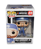 Autographed Dale Earnhardt Jr. #88 Nationwide Racing NASCAR Funko Pop #04 featuring an authentic Dale Jr. signature and the recognizable Nationwide racing colors from his Hendrick Motorsports career. Includes a Certificate of Authenticity and makes a great gift for NASCAR fans, Funko collectors, and Earnhardt memorabilia enthusiasts.