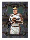 Celebrate the career of NASCAR Hall of Famer Dale Jarrett with this autographed 2024 Panini Select Racing Grandstand trading card. Featuring the distinctive Grandstand design and Jarrett's signature, this collectible includes a Certificate of Authenticity and appeals to fans of the three-time Daytona 500 winner and NASCAR memorabilia collectors.