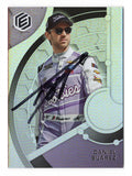 Daniel Suarez is showcased on this autographed 2023 Panini Chronicles Element Racing Tootsies NASCAR trading card. Featuring distinctive Element Racing styling, Tootsies branding, and Suarez's signature, this collectible includes a Certificate of Authenticity and celebrates the historic NASCAR Xfinity Series champion and Trackhouse Racing driver.