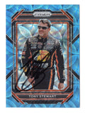 Distinctive Carolina Blue Scope Prizm styling gives this autographed Tony Stewart 2023 Panini Prizm Racing NASCAR trading card its eye-catching appearance. Individually serial numbered #02/99, this signed parallel features the three-time Cup Series champion's autograph and includes a Certificate of Authenticity for collectors of numbered NASCAR memorabilia.