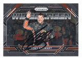 Distinctive Widescreen insert styling showcases NASCAR legend Tony Stewart on this autographed 2023 Panini Prizm Racing trading card. Featuring Stewart's signature and accompanied by a Certificate of Authenticity, this collectible celebrates the three-time Cup Series champion known as Smoke and appeals to enthusiasts of signed NASCAR racing memorabilia.