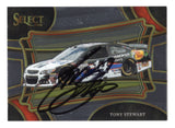 The excitement of NASCAR pit road comes alive on this autographed Tony Stewart 2024 Panini Select Racing Pit Road trading card. Featuring Stewart's signature and the distinctive Pit Road insert design, this collectible celebrates the three-time Cup Series champion and includes a Certificate of Authenticity for NASCAR memorabilia collectors.