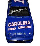 Collectible autographed Jeff Gordon 1991 #1 Carolina Ford Dealers Busch Series 1/24 scale NASCAR diecast representing an important early chapter in the legendary driver's career. The signed racing collectible features the memorable No. 1 paint scheme and makes an excellent display piece for dedicated Jeff Gordon enthusiasts.