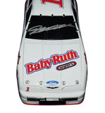 Collectible 1992 Jeff Gordon autographed NASCAR diecast featuring the iconic #1 Baby Ruth Racing Ford Thunderbird paint scheme, precision 1/24 scale construction, early-career significance, and included Certificate of Authenticity for dedicated racing fans.