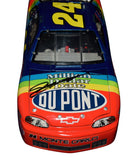 Signed Jeff Gordon #24 DuPont Million Dollar Date Elite diecast including COA, highlighting premium RCCA construction, sharp multicolor artwork, and classic 1990s style. A standout collectible that also makes a great gift. We are always here to help.