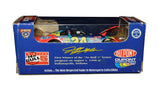 Detailed view of an autographed 1998 Jeff Gordon #24 DuPont Winston No Bull Winner Action 1/64 scale NASCAR diecast. Featuring Gordon’s signature and classic #24 DuPont styling, this collectible commemorates his Winston No Bull success and includes a Certificate of Authenticity for Hendrick Motorsports, NASCAR, and Jeff Gordon collectors.