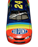 Signed Jeff Gordon #24 DuPont Rainbow Warrior diecast including COA, highlighting crisp detailing, bold rainbow artwork, and accurate late-1990s body lines. A meaningful addition to any NASCAR collection and a great gift for racing enthusiasts. We are always here to help.