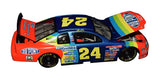 Vintage 1998 Jeff Gordon Rainbow Warrior NASCAR diecast featuring his autograph, DuPont branding, and bright multi-color design. Perfect for longtime Gordon supporters and collectors who appreciate iconic paint schemes. It also makes a great gift. We are always here to help with any questions.
