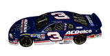 Close-up image of Dale Earnhardt Jr.’s autograph on the 1999 #3 ACDelco diecast, highlighting the metallic finish, Elite-series craftsmanship, and accurate sponsor detailing. This shot emphasizes the collectible’s rarity and vintage appeal, making it an excellent gift for racing enthusiasts seeking meaningful memorabilia.
