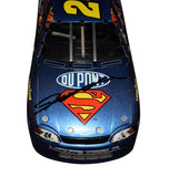 Collectible autographed Jeff Gordon 1999 #24 Superman Racing RCCA Elite 1/24 scale NASCAR diecast featuring the memorable Superman paint scheme and authentic signature from the four-time NASCAR Cup Series Champion. Individually numbered #00246 from a limited production of only 10,000 pieces, this car offers outstanding display appeal.