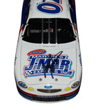 Collectible 1999 Mark Martin autographed NASCAR diecast featuring the distinctive #02 J-Mar Express design, RCCA Elite construction, detailed race-inspired graphics, and included Certificate of Authenticity for dedicated racing enthusiasts.