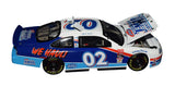 Limited edition Mark Martin signed RCCA Elite diecast car highlighting the rare J-Mar Express Winston Cup Series paint scheme, precision detailing, authentic driver autograph, and strong display appeal for collectors of vintage NASCAR memorabilia.