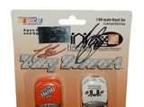 Tony Stewart signed 1999 #20 Habitat for Humanity Rookie Action two-car NASCAR diecast set in 1/64 scale. Featuring a special design connected to Stewart’s rookie season, this autographed collectible includes a COA and makes a great gift for Tony Stewart fans, Joe Gibbs Racing enthusiasts, and diecast collectors.