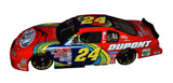 Close-up of the signed 2000 Jeff Gordon #24 Charlotte All-Star The Winston 1/24 scale NASCAR diecast showcasing the authentic autograph, unique No. 24 special-event paint scheme, sponsor graphics, and detailed collector craftsmanship. An eye-catching piece from the four-time NASCAR Cup Series Champion's legendary career.
