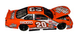 Vintage Tony Stewart #20 Home Depot Clear Window Bank diecast featuring his autograph, bold orange livery, and detailed chassis components. Perfect for longtime NASCAR fans seeking classic Stewart collectibles and makes a great gift. We are always here to help with any questions.