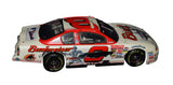 Signed Dale Earnhardt Jr raced-version diecast commemorating the 2001 Daytona victory, highlighting detailed race-worn graphics, special MLB All-Star sponsorship, precision 1/24 scale construction, and exceptional display appeal for NASCAR collectors.