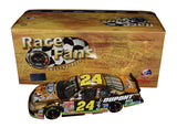 Autographed 2001 Jeff Gordon #24 Looney Tunes 24K Gold diecast featuring a bright gold-tone finish, colorful cartoon graphics, and included COA. A fun crossover collectible that makes a great gift for NASCAR and Looney Tunes fans. We are always here to help with any questions.