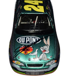 Signed Jeff Gordon #24 Chromalusion Looney Tunes diecast including COA, highlighting unique color-changing paint, crisp graphics, and detailed Monte Carlo construction. A collectible display piece that also makes a great gift. We are always here to help.