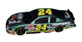Rare signed Jeff Gordon Looney Tunes NASCAR diecast showcasing the popular Bugs Bunny paint scheme, detailed Action Performance craftsmanship, vintage black window bank design, and strong appeal among memorabilia and cartoon collectors.