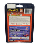 Detailed view of an autographed 2002 Tony Stewart #20 Peanuts Great Pumpkin Charlie Brown Action 1/64 scale NASCAR diecast. Featuring Tony Stewart’s signature and a special Halloween-themed Peanuts design, this collectible includes a Certificate of Authenticity and is an exciting display piece for racing, Charlie Brown, and pop culture collectors.